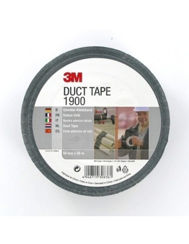 3M CINTA AMERICANA NEGRA 50MMX50MTS. 1900N50
