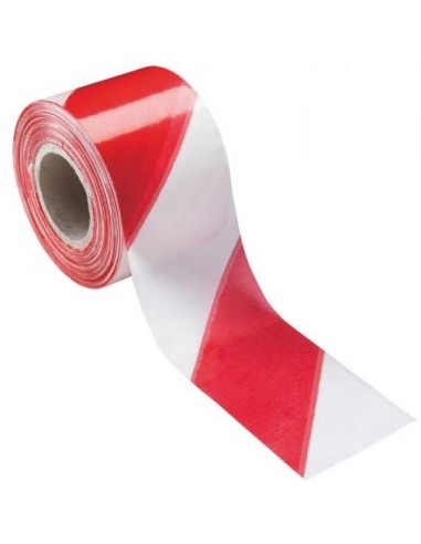 CINTA SEÑALIZACION ADHESIVA ROJA-BLANCA 50X33MTS