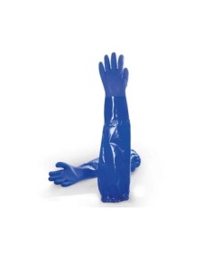 GUANTE QUIMICO ALGODON RECUBIERTO PVC 666LONG VINIL 62CM TALLA 9