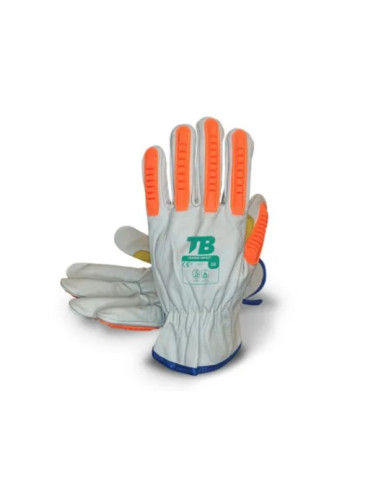 GUANTE PIEL FLOR CON REFUERZO 160IBRF IMPACT T/9