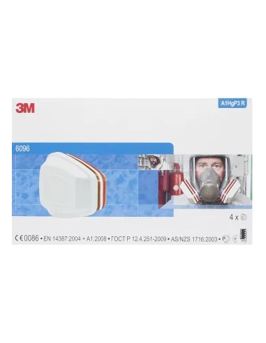 3M FILTRO 6096 A1HgP3R PARA MASCARILLA 6000
