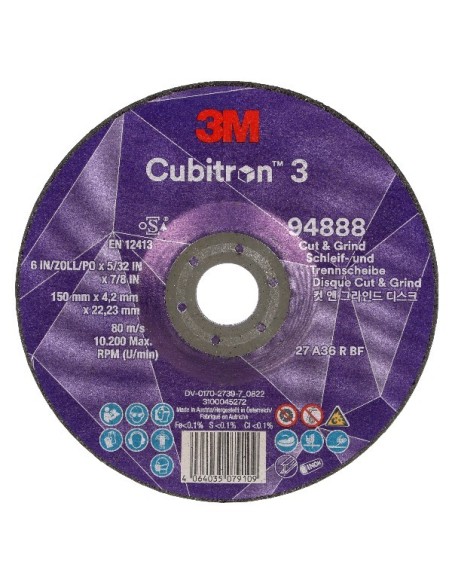 3M DISCO CUBITRON-3 T27 150x4,2x22.23 GR.36 94888