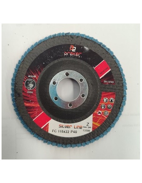 DISCO LAMINAS PLANO BRAKER 125X22 GR.80