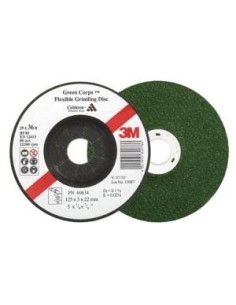 3M KIT DISCOS DESBASTE GREEN-CORPS 125MM GR.36 (PACK 20 UDS Y 2 SOPORTES) 60634 2